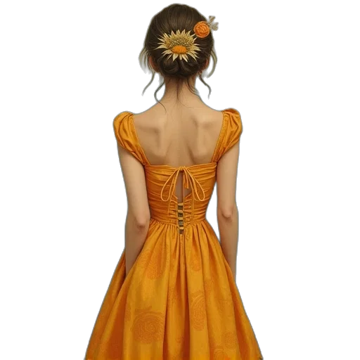 dress, crown, photorealistic, 3d render transparent PNG cut-out
