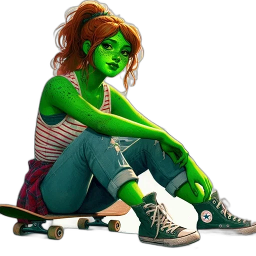 mask, concept art, comic book art, fantasy art, photorealistic, green, neon, young transparent PNG cut-out