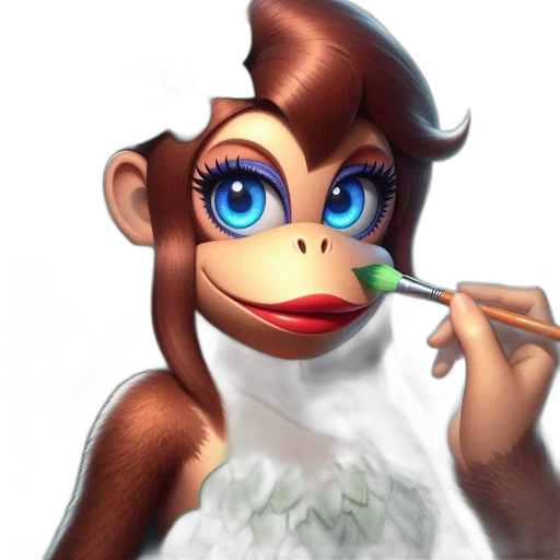 animal, staff, creature, face, photorealistic, concept art, 3d render, cartoon transparent PNG cut-out