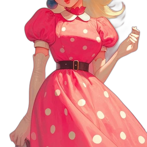 dress, concept art, cartoon, pixel art, 3d render, red, neon, pastel transparent PNG cut-out