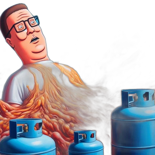 bottle, concept art, photorealistic, cartoon, fire, amused, surprised, man transparent PNG cut-out