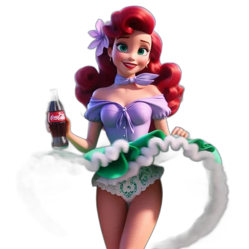 bottle, dress, 3d render, concept art, fantasy art, photorealistic, underwater, image transparent PNG cut-out