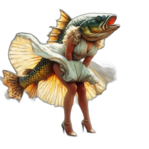 dress, animal, creature, dragon, concept art, photorealistic, fantasy art, watercolor transparent PNG cut-out