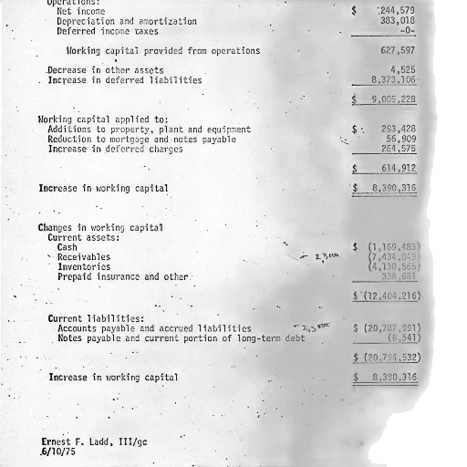 page, financial, report, name, ernest, ladd, iii transparent PNG cut-out