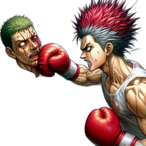 weapon, face, concept art, photorealistic, comic book art, 3d render, two, men transparent PNG cut-out