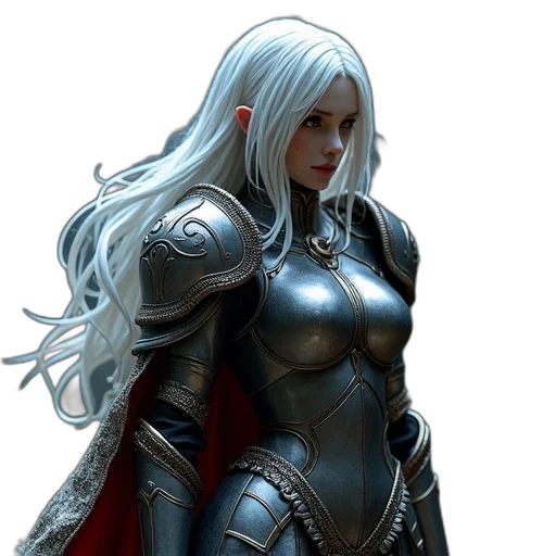 sword, concept art, fantasy art, comic book art, 3d render, skyla, armor, slayer transparent PNG cut-out