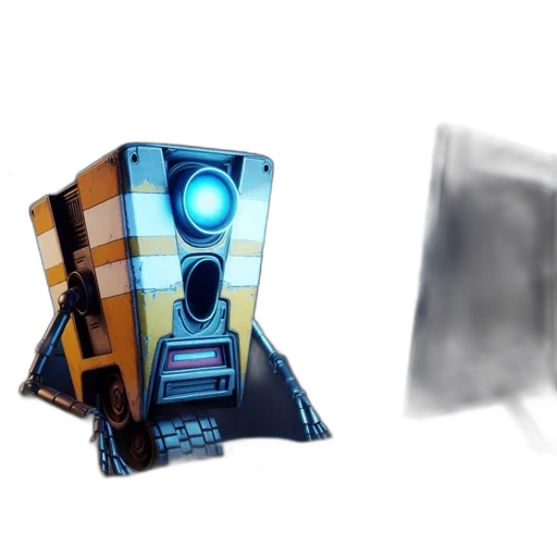 robot, weapon, mask, bottle, concept art, 3d render, pixel art, cyberpunk transparent PNG cut-out
