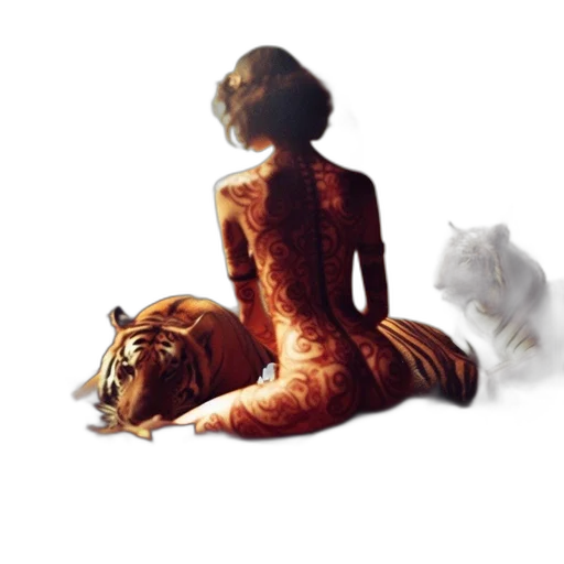 animal, dress, creature, concept art, pixel art, photorealistic, oil painting, forest transparent PNG cut-out