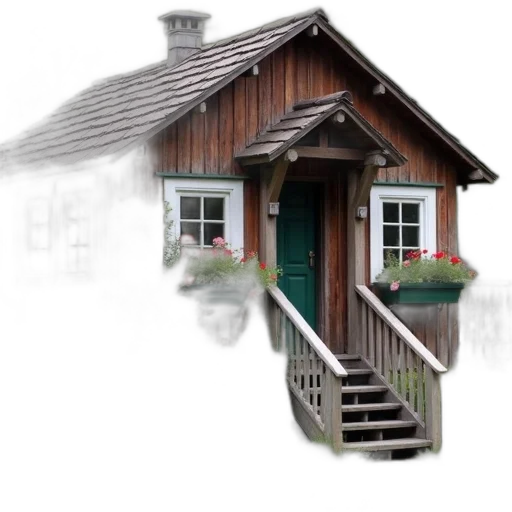 building, furniture, face, umbrella, 3d render, photorealistic, concept art, pixel art transparent PNG cut-out