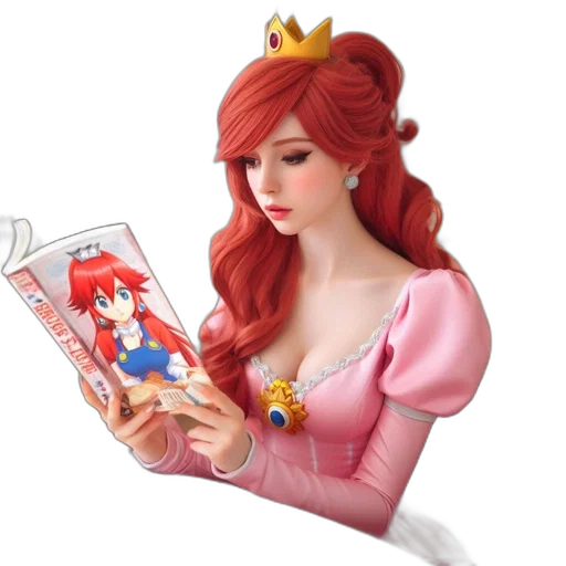 crown, dress, 3d render, concept art, fantasy art, photorealistic, fire, woman transparent PNG cut-out