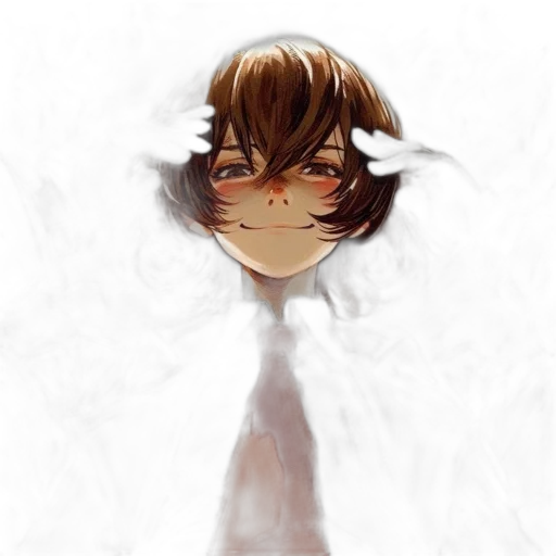 mask, face, creature, crown, concept art, anime, pixel art, photorealistic transparent PNG cut-out