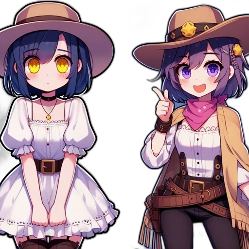 hat, staff, weapon, pixel art, anime, concept art, fantasy art, colorful transparent PNG cut-out