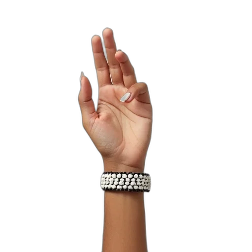 jewelry, staff, 3d render, close-up, image, hand, wearing, white transparent PNG cut-out