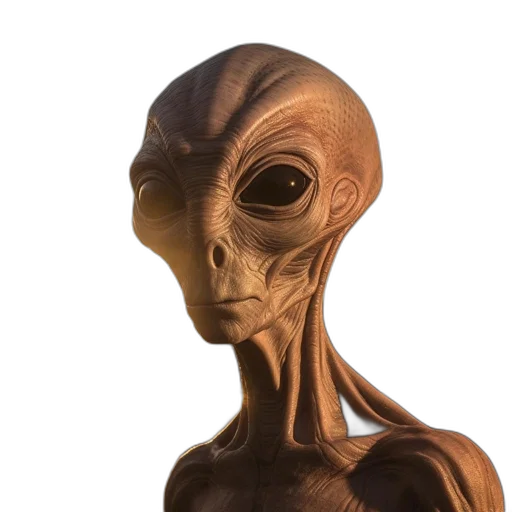 creature, face, mask, staff, concept art, 3d render, photorealistic, outer space transparent PNG cut-out