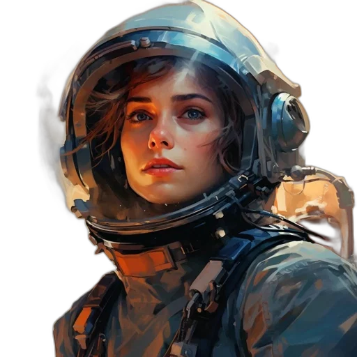 face, robot, jacket, hat, concept art, comic book art, photorealistic, fantasy art transparent PNG cut-out