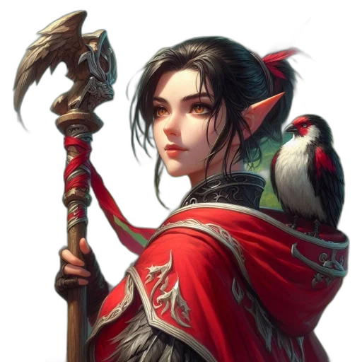 staff, weapon, sword, dragon, fantasy art, concept art, photorealistic, oil painting transparent PNG cut-out