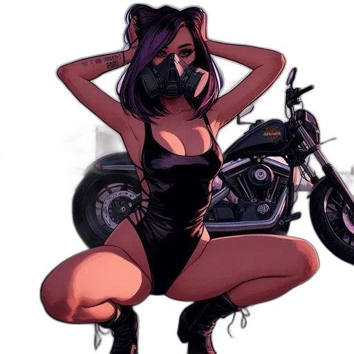 weapon, concept art, cyberpunk, comic book art, fantasy art, neon lights, dark, red transparent PNG cut-out