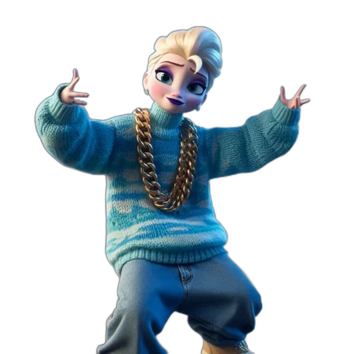 jacket, jewelry, face, 3d render, concept art, cartoon, photorealistic, animated transparent PNG cut-out