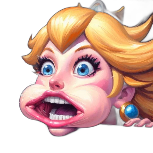 face, crown, staff, creature, concept art, pixel art, 3d render, cartoon transparent PNG cut-out