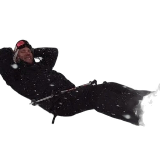 snow, outer space, person, black transparent PNG cut-out