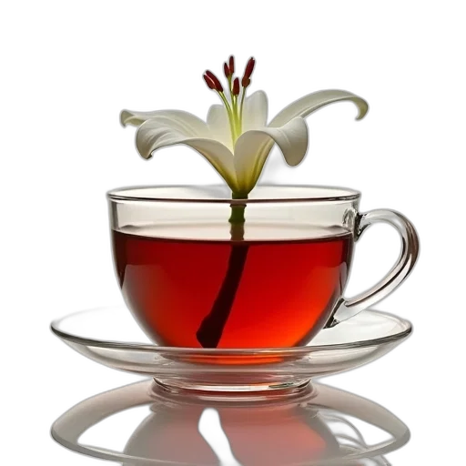 crown, photorealistic, 3d render, red, white, lily, flower, placed transparent PNG cut-out