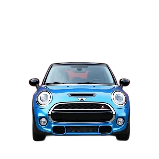 car, animal, photorealistic, 3d render, concept art, cartoon, blue, mini transparent PNG cut-out