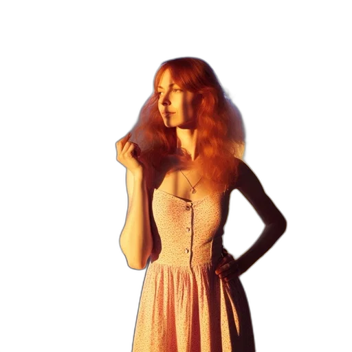dress, staff, umbrella, hat, concept art, photorealistic, 3d render, pixel art transparent PNG cut-out