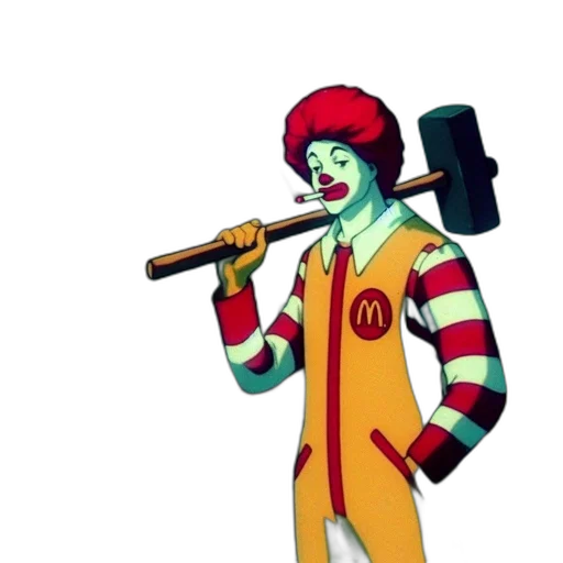 staff, weapon, creature, concept art, cartoon, pixel art, 3d render, ronald transparent PNG cut-out