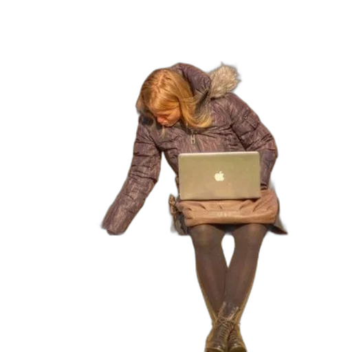 jacket, staff, furniture, 3d render, concept art, woman, dark, tights transparent PNG cut-out