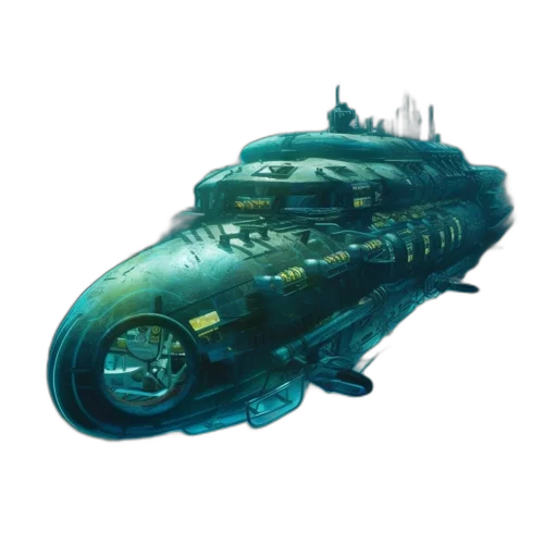 weapon, creature, concept art, 3d render, fantasy art, photorealistic, underwater, outer space transparent PNG cut-out