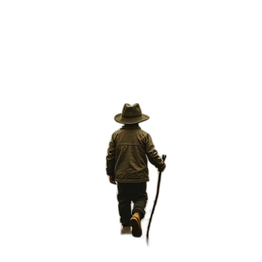 staff, hat, jacket, weapon, concept art, pixel art, photorealistic, 3d render transparent PNG cut-out
