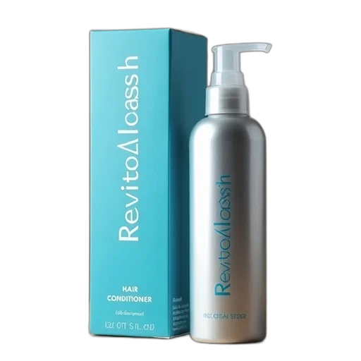 blue, box, revitalash, hair, conditioner, sits, next, silver transparent PNG cut-out