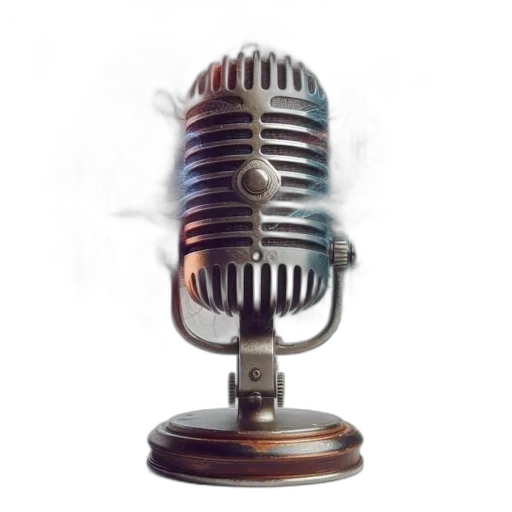 staff, weapon, photorealistic, 3d render, concept art, vintage, microphone, surrounded transparent PNG cut-out