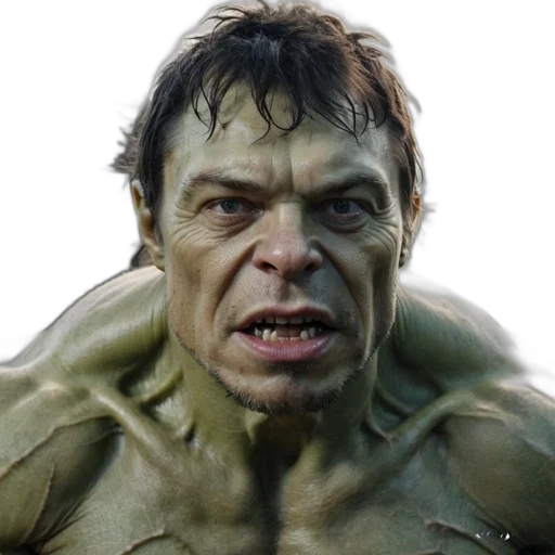 face, creature, photorealistic, 3d render, concept art, comic book art, fierce, muscular transparent PNG cut-out