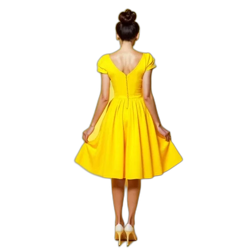 dress, 3d render, photorealistic, concept art, pixel art, golden, neon, woman transparent PNG cut-out