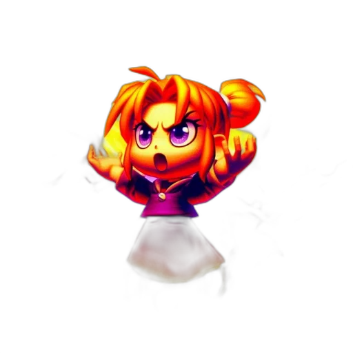 crown, weapon, flower, hair, 3d render, pixel art, concept art, anime transparent PNG cut-out