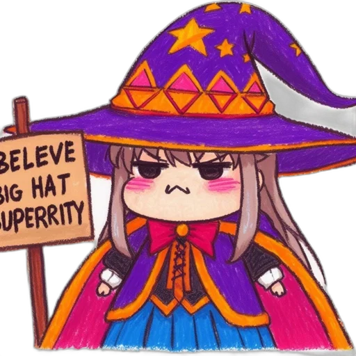 hat, weapon, staff, crown, anime, pixel art, fantasy art, concept art transparent PNG cut-out