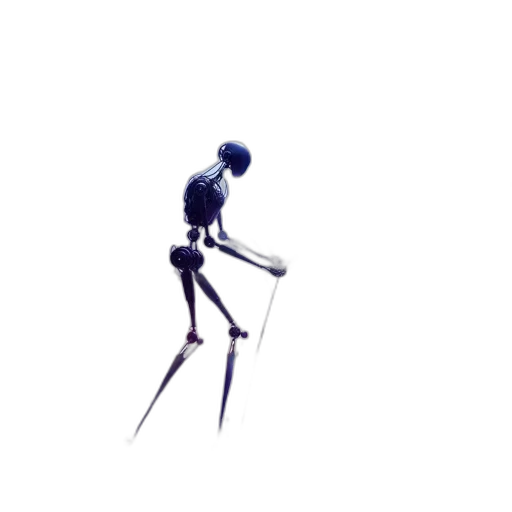 robot, staff, sword, weapon, 3d render, concept art, pixel art, fantasy art transparent PNG cut-out