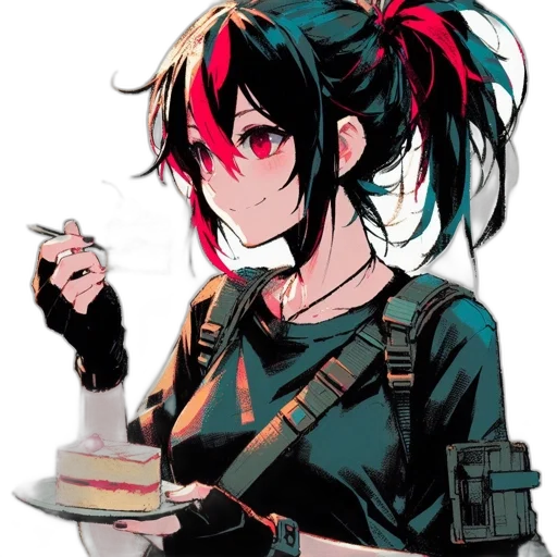 food, weapon, staff, jacket, anime, pixel art, cyberpunk, concept art transparent PNG cut-out