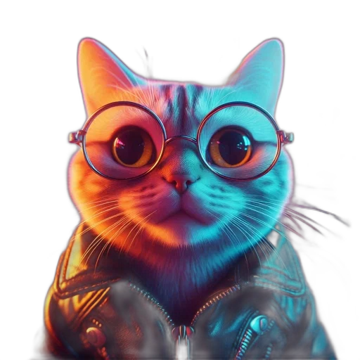face, animal, staff, robot, 3d render, concept art, photorealistic, cyberpunk transparent PNG cut-out