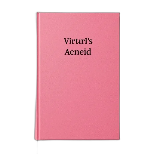pink, book, cover, black, text, reads, virgill, aeneid transparent PNG cut-out