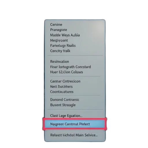 staff, earth tones, left, click, menu, panel, showing, settings transparent PNG cut-out