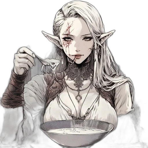 staff, food, face, mask, fantasy art, pixel art, concept art, watercolor transparent PNG cut-out