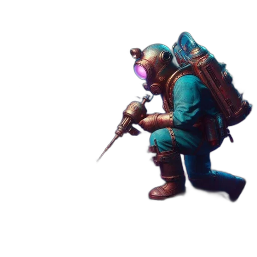 weapon, staff, mask, creature, concept art, fantasy art, 3d render, pixel art transparent PNG cut-out