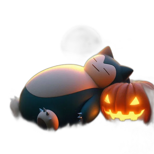 concept art, 3d render, pixel art, watercolor, monochrome, dark, animated, snorlax-like transparent PNG cut-out