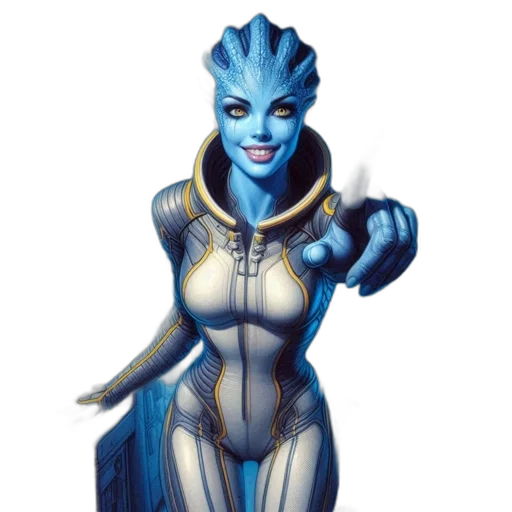 staff, robot, concept art, fantasy art, comic book art, pixel art, blue, futuristic transparent PNG cut-out