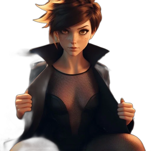 jacket, dress, staff, face, concept art, 3d render, pixel art, fantasy art transparent PNG cut-out