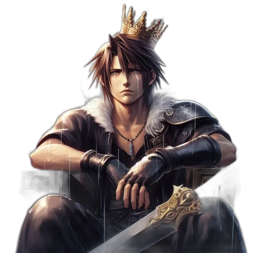 crown, sword, staff, weapon, concept art, fantasy art, photorealistic, pixel art transparent PNG cut-out