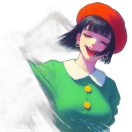hat, face, mask, dress, 3d render, concept art, photorealistic, fantasy art transparent PNG cut-out