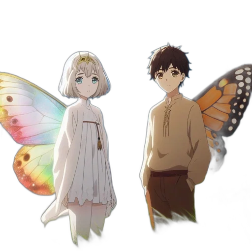 anime, concept art, fantasy art, pixel art, forest, underwater, pastel, monochrome transparent PNG cut-out